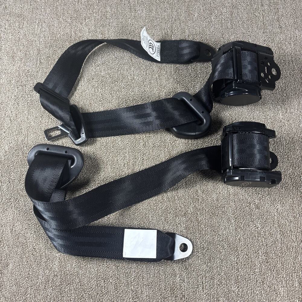 Universal Retractable Seat Belt 3 Point X 2. Belts Only